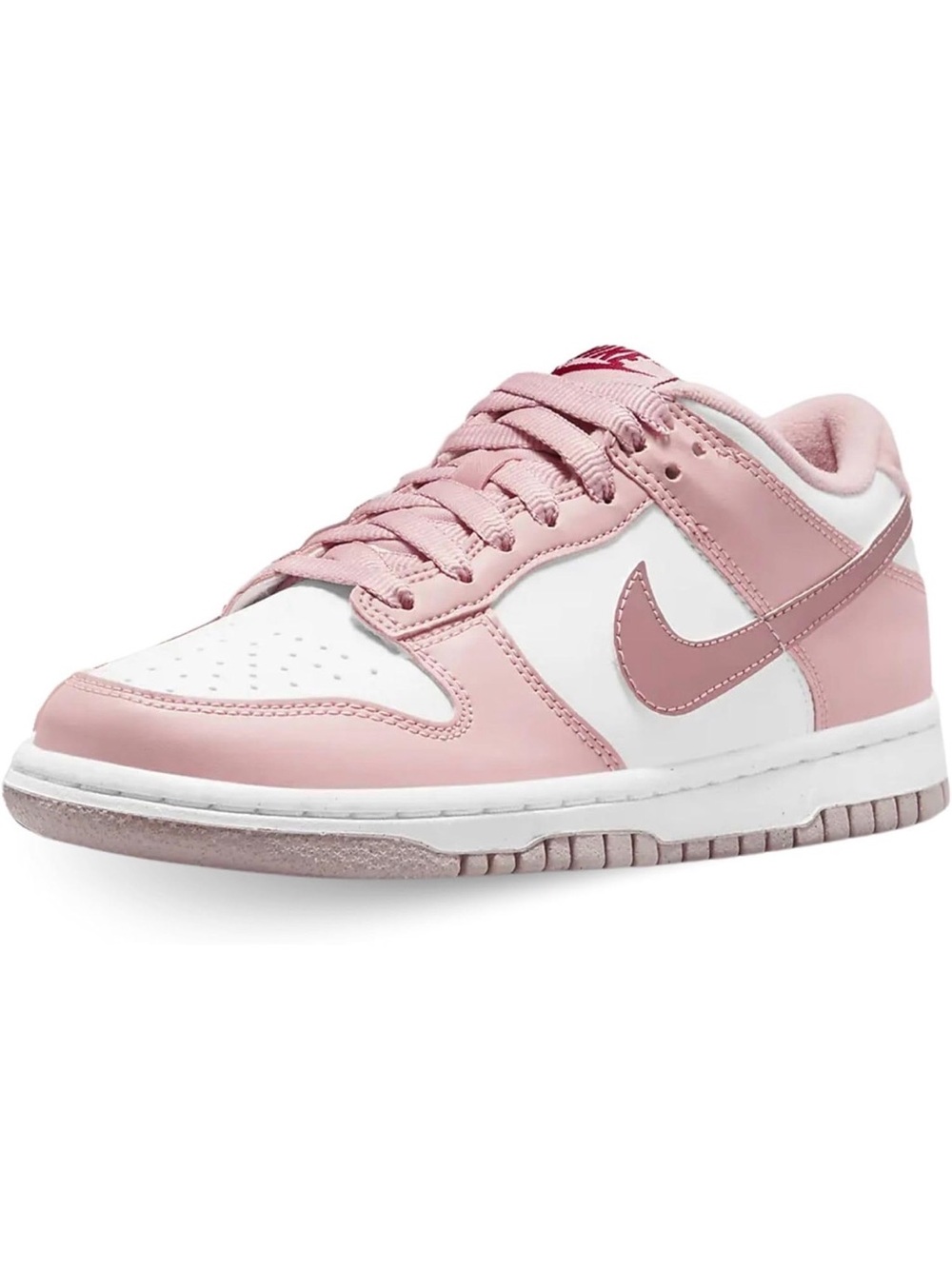 Nike court borough Pink and White Low-Top Sneakers — Soft Pastel Style